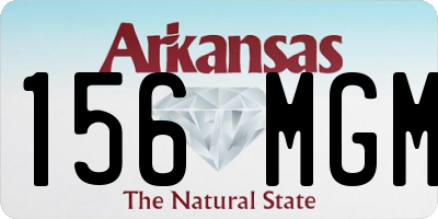 AR license plate 156MGM
