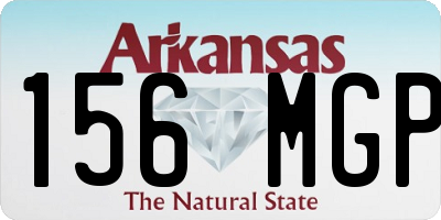 AR license plate 156MGP