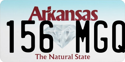 AR license plate 156MGQ
