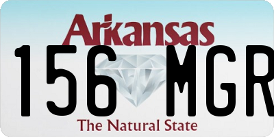 AR license plate 156MGR
