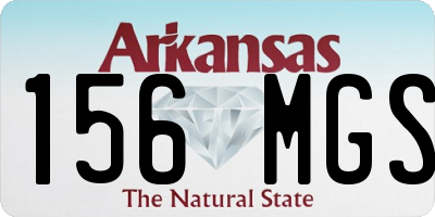 AR license plate 156MGS