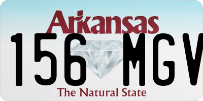 AR license plate 156MGV