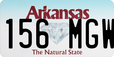 AR license plate 156MGW