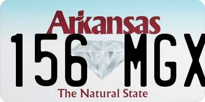 AR license plate 156MGX