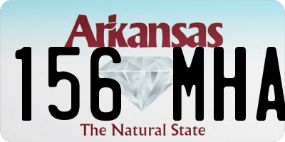 AR license plate 156MHA