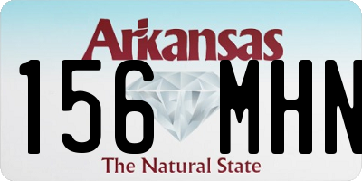 AR license plate 156MHN