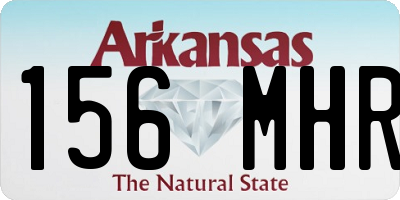 AR license plate 156MHR