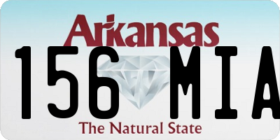 AR license plate 156MIA