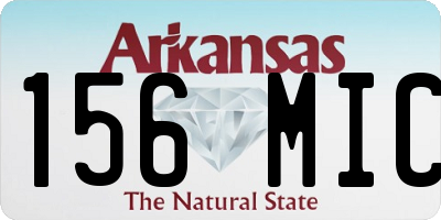 AR license plate 156MIC