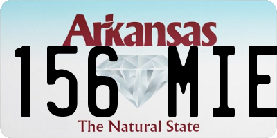 AR license plate 156MIE
