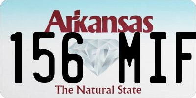 AR license plate 156MIF
