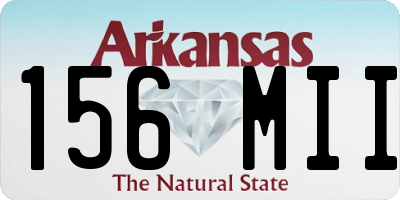 AR license plate 156MII