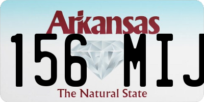 AR license plate 156MIJ
