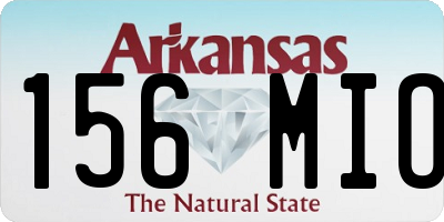 AR license plate 156MIO