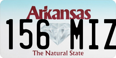 AR license plate 156MIZ