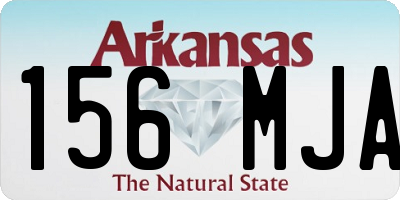 AR license plate 156MJA