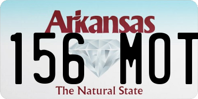 AR license plate 156MOT