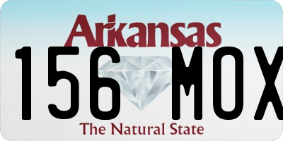 AR license plate 156MOX