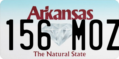 AR license plate 156MOZ