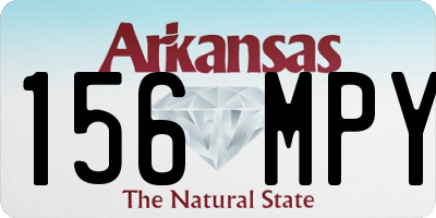 AR license plate 156MPY