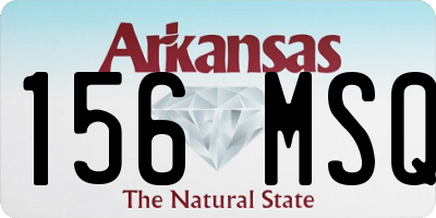 AR license plate 156MSQ