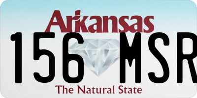 AR license plate 156MSR
