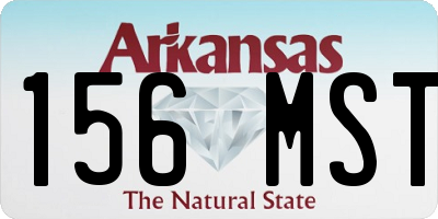 AR license plate 156MST