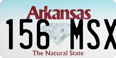 AR license plate 156MSX