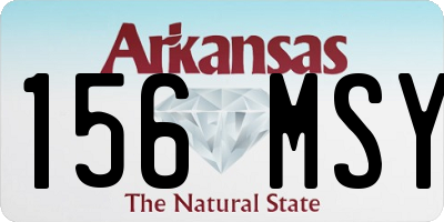 AR license plate 156MSY