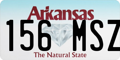 AR license plate 156MSZ