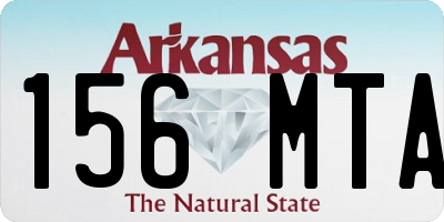 AR license plate 156MTA