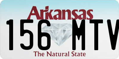 AR license plate 156MTV