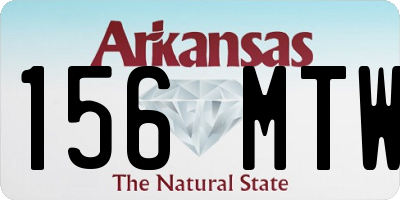 AR license plate 156MTW