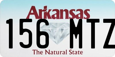 AR license plate 156MTZ