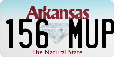 AR license plate 156MUP