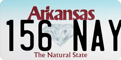 AR license plate 156NAY
