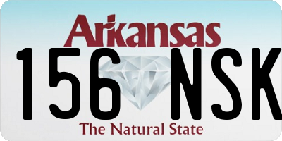 AR license plate 156NSK