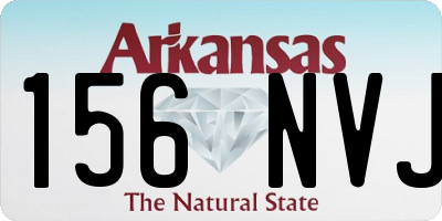 AR license plate 156NVJ
