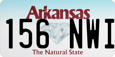 AR license plate 156NWI