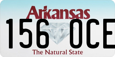 AR license plate 156OCE
