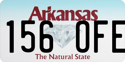 AR license plate 156OFE