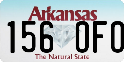 AR license plate 156OFO