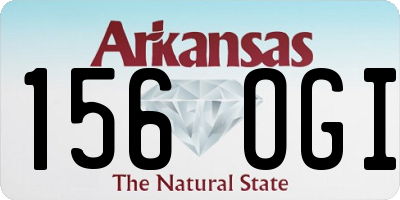 AR license plate 156OGI