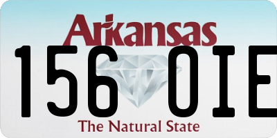 AR license plate 156OIE