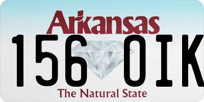 AR license plate 156OIK
