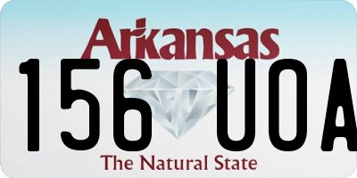 AR license plate 156UOA