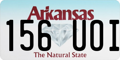 AR license plate 156UOI