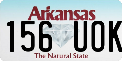 AR license plate 156UOK