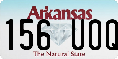AR license plate 156UOQ