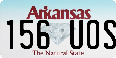 AR license plate 156UOS